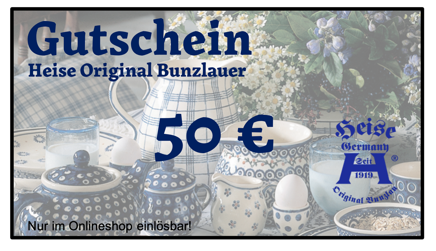 Heise-Keramik Gutschein