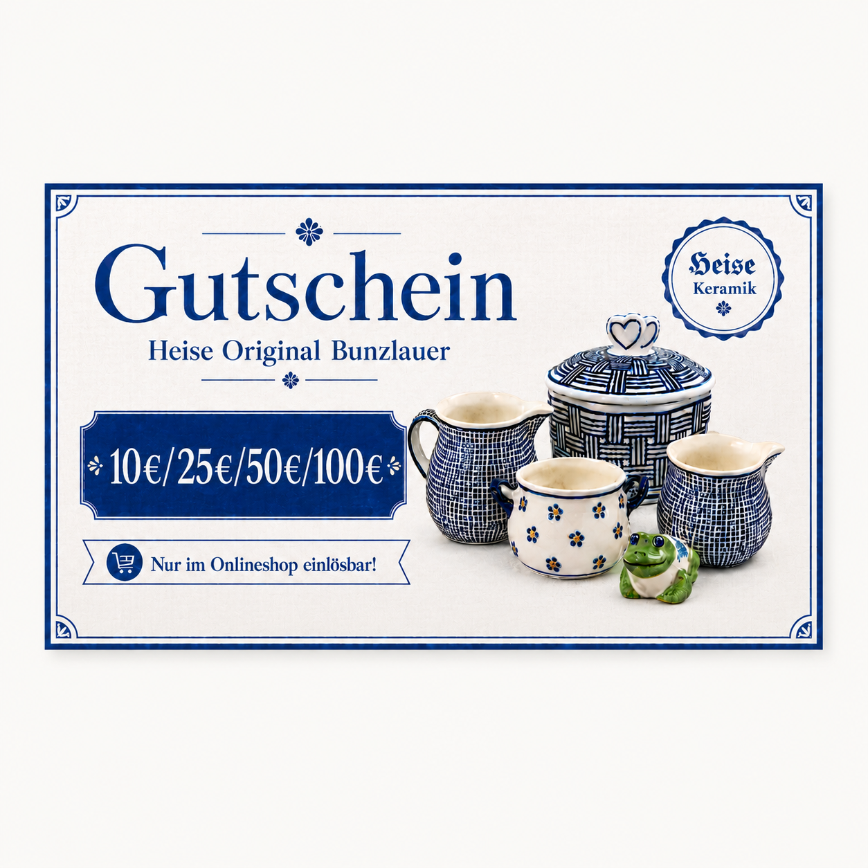 Heise-Keramik Gutschein